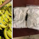 Box filler finds coke between bananas