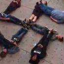 Students form swastika on the floor
