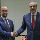 Turkish Foreign Minister Hakan Fidan Meets with North Macedonia Minister of European Affairs Murtezani