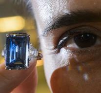 Blue diamond auctioned for 51.3 million euros