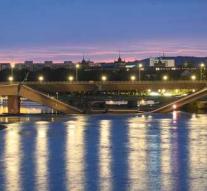 Bridge collapse in German city Dresden