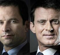 Hamon and Valls leading French candidates race