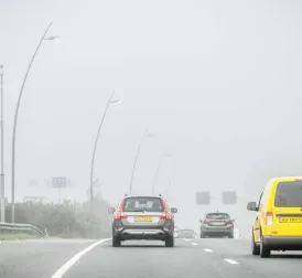 Code yellow issued for dense fog across the Netherlands