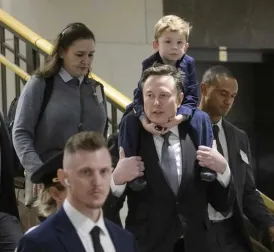 Elon Musk Takes Son 'Lil X' to Capitol Hill