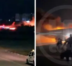 Russian Passenger Plane Catches Fire After Landing at Antalya Airport