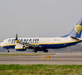 Ryanair Plane Catches Fire at Brindisi Airport in Italy