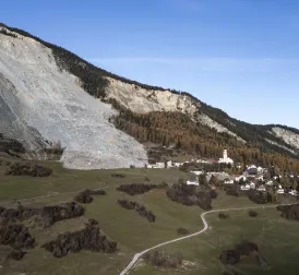 Swiss mountain village completely evacuated due to threat of rockslide