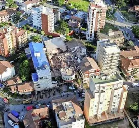 Ten-story hotel collapses in Argentina, several people trapped under the rubble