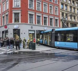 Tram crashes into shop in Oslo city center, multiple injured