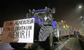 A2 Border Crossing in Maastricht Closed Due to Farmers Protest in Belgium