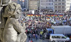 Anti-Migration Movement Pegida Holds Final Demonstration in Germany