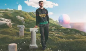 Christian Pulisic Models AC Milan's New Off-White Dreamland Kit for 2025