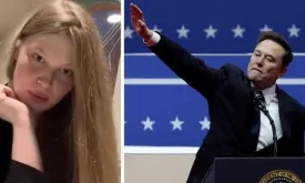 Elon Musk's Trans Daughter Responds to Controversial Arm Gesture