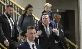 Elon Musk Takes Son 'Lil X' to Capitol Hill