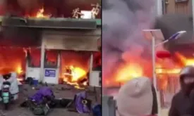 Fire at a Food Market in China's Hebei Province Leaves 8 Dead and 15 Injured