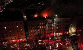 Fire Breaks Out in 5-Story Apartment Building in New York