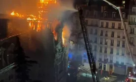 Fire Destroys 35-Meter-High Tower Spire in Paris