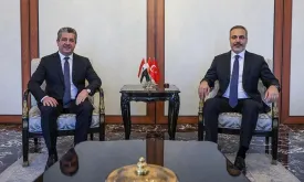 Foreign Minister Hakan Fidan Meets with KRG Prime Minister Barzani