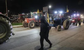 Greek Farmers Protest: Tractors Block Streets in Thessaloniki