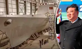 Kim Jong-un Presents Largest Warship Ever Built in North Korea