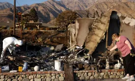 Los Angeles Firefighters Prepare for Strong Winds