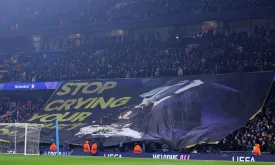 Manchester City Fans Troll Real Madrid with Ballon d'Or Banner