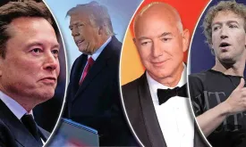 Musk, Zuckerberg, and Bezos to Get Honor Seats at Trump's Inauguration Ceremony