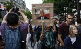 New French government presented, protests reported in major cities