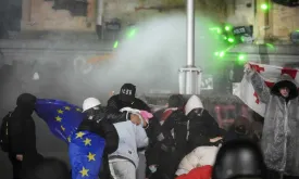 Police Use Tear Gas at Pro-European Protests in Georgia