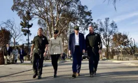 President Trump Visits Wildfire-Stricken Los Angeles