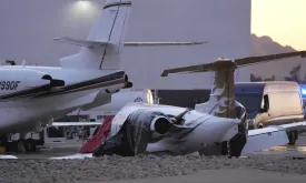 Private Jet of Rock Star's Skids Off Runway, Collides with Parked Jet in Arizona