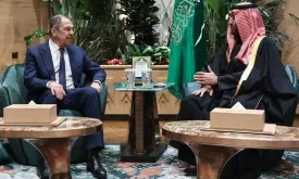 Russian Foreign Minister Lavrov Meets with Saudi Crown Prince Salman