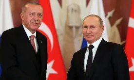 Russian President Putin Congratulates President Erdogan on New Year