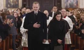 Spanish King and Queen Attend Memorial Service for Flood Victims in Valencia