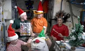 Stranded Astronauts Celebrate Christmas on ISS: 'Look at What a Feast!''