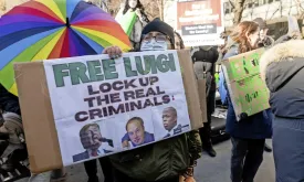 Supporters Gather for Luigi Mangione, Who Shot Insurance Executive, at New York Courthouse