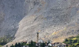 Swiss Village Brienz Threatened by Massive Landslide, Residents Leaving their Homes