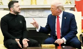 Tension Between Trump and Zelensky in Oval Office Meeting