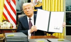 Trump Takes Swift Action on First Day as President, Signs Dozens of Executive Orders