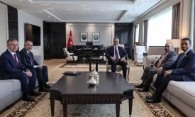 Turkish Foreign Minister Hakan Fidan Meets with UAE State Minister at Ankara