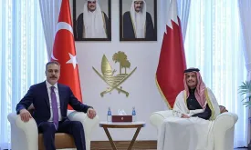 Turkish Foreign Minister Hakan Fidan Meets with Qatari Counterpart Al Sani