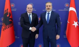 Turkish Foreign Minister Hakan Fidan Met with Albanian Counterpart