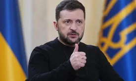 Ukraine President Zelenski Peace Efforts Message