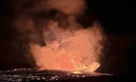 Volcano Kilauea Erupts in Hawaii: Lava Fountains Seen 80 Meters High