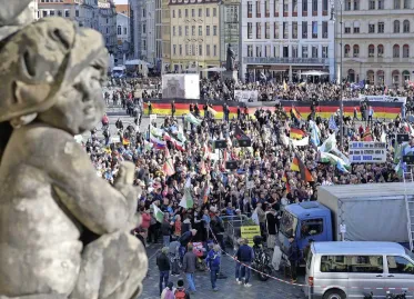 Anti-Migration Movement Pegida Holds Final Demonstration in Germany