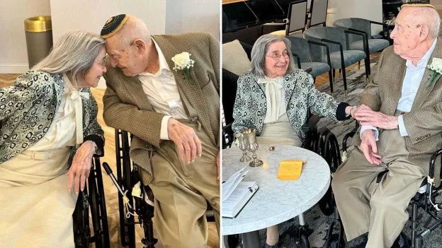 102-Year-Old Marjorie and 100-Year-Old Bernie Get Married and Break New World Record