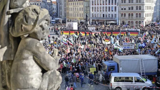 Anti-Migration Movement Pegida Holds Final Demonstration in Germany