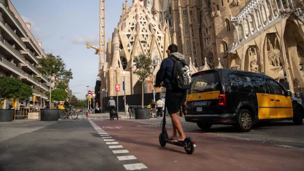 Barcelona to Fine Electric Scooter Riders on Sidewalks