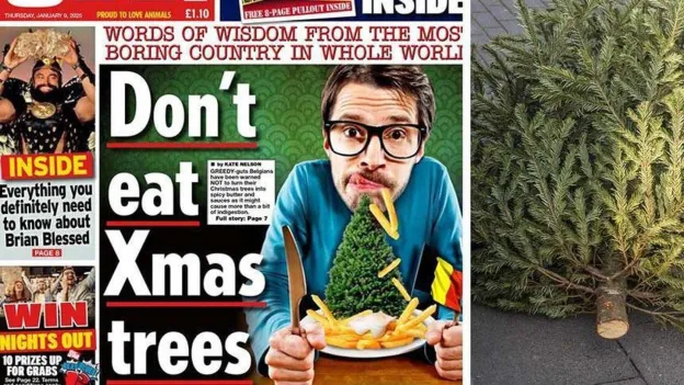 Belgium Ridiculed by British Tabloid for 'Eat Your Christmas Tree' Advice