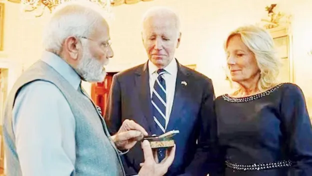 Biden Couple's Gifts Revealed: Modi's Diamond, Sisi's Bracelet